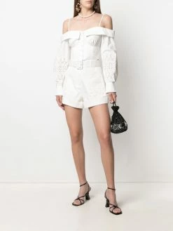 Oak Hall Self-Portrait | Embroidered Off The Shoulder Top New Arrivals!