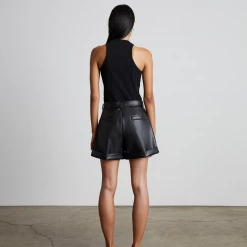 Who What Wear Cuffed Black Shorts