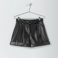 Who What Wear Cuffed Black Shorts
