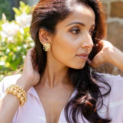 Lisi Lerch Palm Leaf Stud