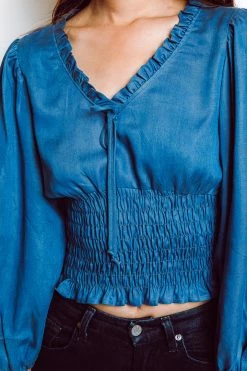 Monte The Label New Arrivals! Allegra Top | Chambray