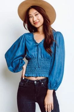 Monte The Label New Arrivals! Allegra Top | Chambray