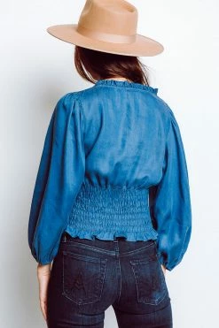 Monte The Label New Arrivals! Allegra Top | Chambray