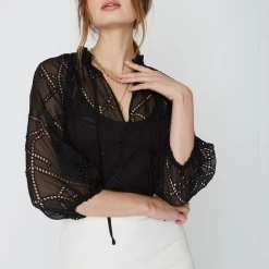 Caballero Amala Eyelet Top New Arrivals!