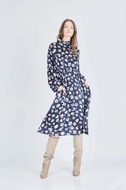 Caballero Blake Blue Floral Maxi Dress