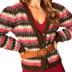 ALLISON New York Mixed Yarns Cardigan
