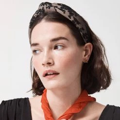 Lele Sadoughi Floral Lace Knotted Headband