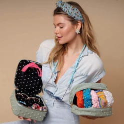 Lele Sadoughi | Everything Case Faded Denim