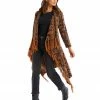 ALLISON New York Fringe Drape Cardigan