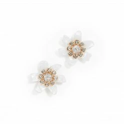 Lele Sadoughi Flower Bulb Button Statement Studs