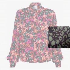 Fresha Dixie Blouse | Army Leopard Fresha London