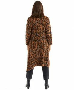 ALLISON New York Fringe Drape Cardigan