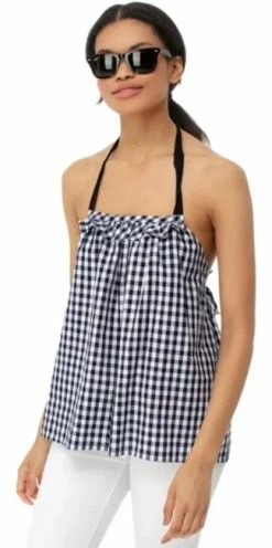 Tuckernuck Gingham Ruffle Top Resort 2022