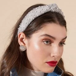 Lele Sadoughi Jeweled Heart Button Earrings