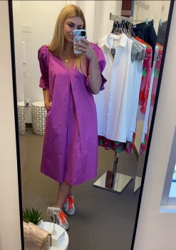 Who What Wear Deep V-Full Sleeve Dress