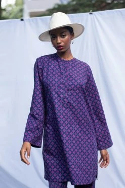 Tucker Tucker NYC Rebecca Tunic | Midnight Lattice Sz. M