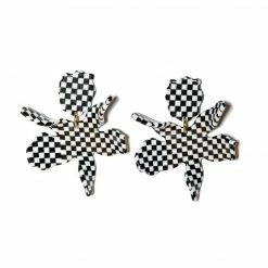 Lele Sadoughi Small Paper Lily Earring | Black & White