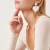 Lele Sadoughi Jeweled Stitched Heart Earrings | Mother Of Pearl