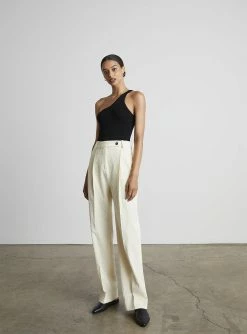 Who What Wear Lola Ribbed Tank | Black