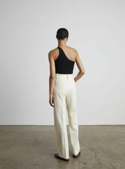 Who What Wear Lola Ribbed Tank | Black