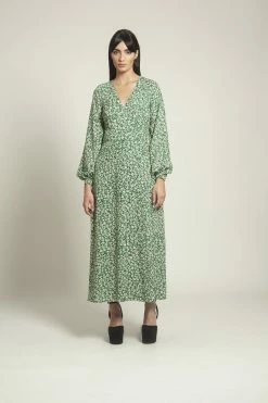 Fresha Dresses Fabienne Dress | Green Motif