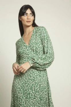 Fresha Dresses Fabienne Dress | Green Motif