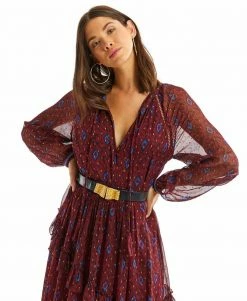 ALLISON New York Metallic Ikat Blouse