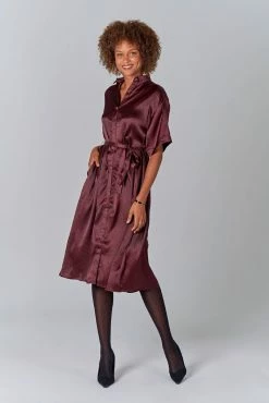 Tucker Dresses Safari Shirtdress | Mocha Tiger Sz. S