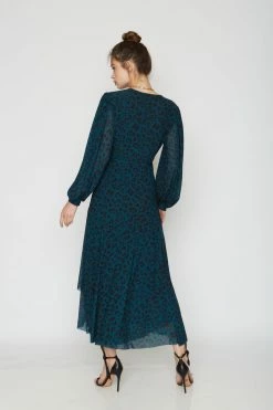 Caballero Dresses Moon Maxi | Teal Leopard