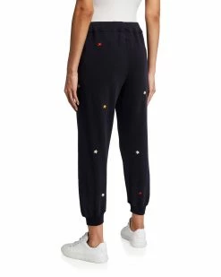 Oak Hall The Great | The Cropped Sweatpants With Floral Embroidery New Arrivals!