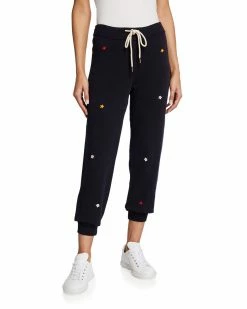 Oak Hall The Great | The Cropped Sweatpants With Floral Embroidery New Arrivals!