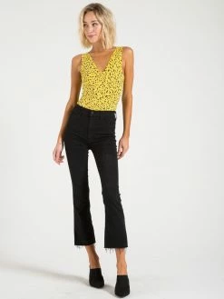 Tryst N:Philanthropy Mystic Bodysuit Yellow Cheetah Athleisure