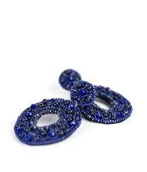 Lisi Lerch Ginna Earring | Navy Clip-on