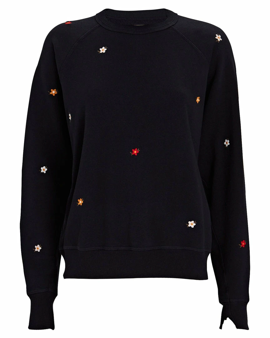 Oak Hall The Great | The College Floral Embroidery Sweatshirt New Arrivals!