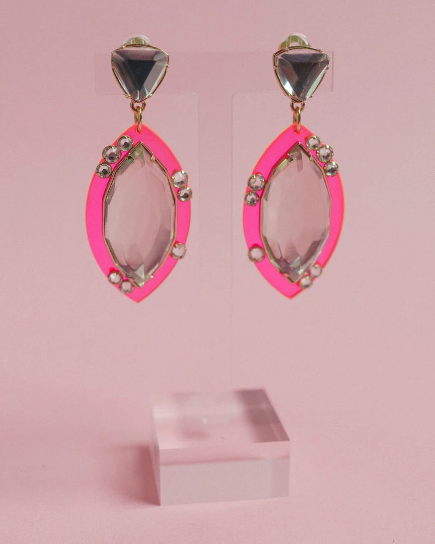 The Warehouse Collective Neon Marquis Drop Earring New Arrivals!
