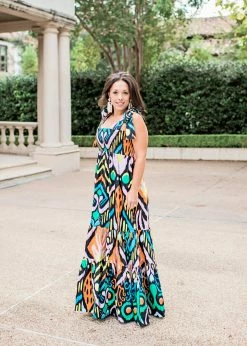 The Warehouse Collective Kelly Dress | Night Ikat Sz. M