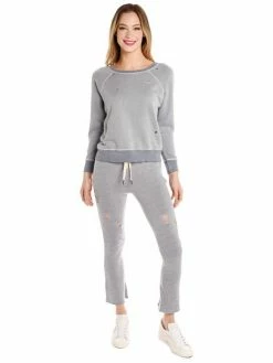 Tryst N:Philanthropy Nikkita Deconstructed Sweatpants Heather Grey