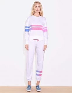 Gilchrist Sundry | Ombre Stripe Sweatshirt Athleisure
