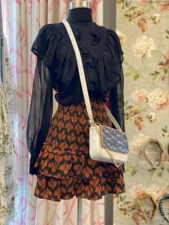 ALLISON New York Sheer Button Down Blouse