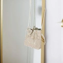 Lele Sadoughi Mini Penelope Crossbody Bag | Natural Daisy