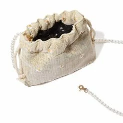 Lele Sadoughi Mini Penelope Crossbody Bag | Natural Daisy