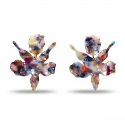 Lele Sadoughi Small Paper Lily Earrings