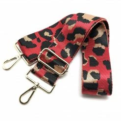 The Warehouse Collective Clear Stadium Bag + Red Leopard Strap