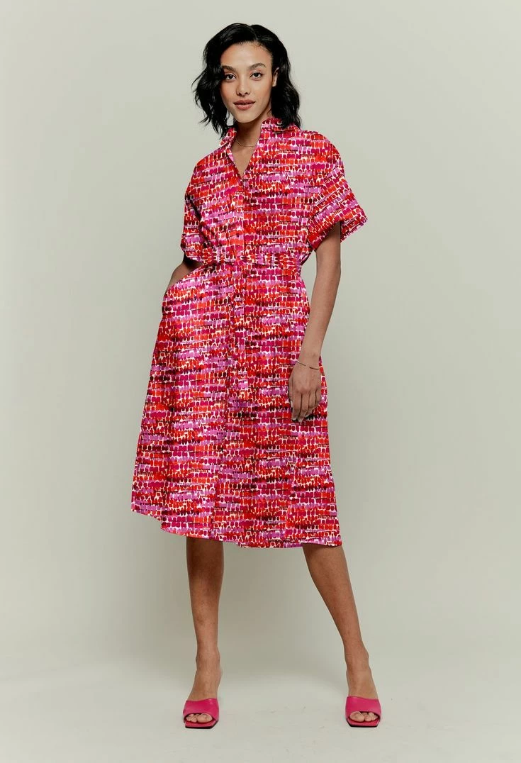 Tucker Resort 2022 Safari Shirtdress | Frankenthaler In Rosé