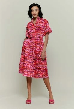 Tucker Resort 2022 Safari Shirtdress | Frankenthaler In Rosé