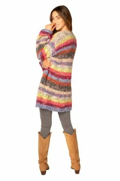 ALLISON New York Chunky Stripe Cardigan