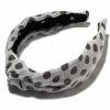 Lele Sadoughi Silk Dot Knotted Headband