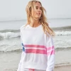 Gilchrist Sundry | Ombre Stripe Sweatshirt Athleisure