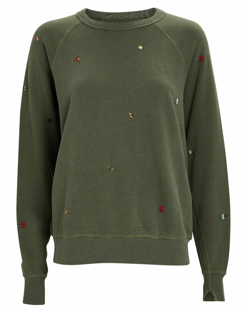 Oak Hall The Great | The College Floral Embroidery Sweatshirt New Arrivals!
