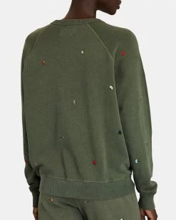 Oak Hall The Great | The College Floral Embroidery Sweatshirt New Arrivals!